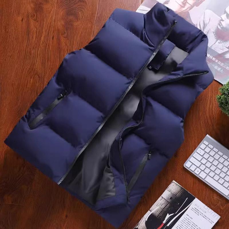 ベスト 中綿ベスト ダウンベスト メンズ 防寒ベスト 秋冬用 軽量保温ジャケット 釣り 作業着 防寒 防風 ビジネス アウター カジュアル 前開き仕様 多用途対応 125cm