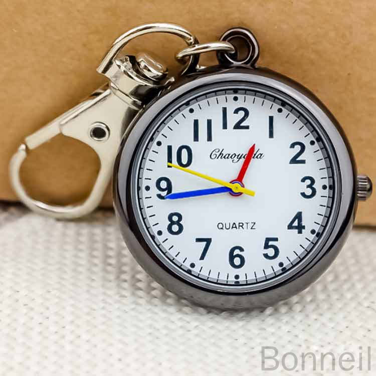 ナースウォッチ 懐中時計 かいちゅう時計 時計 キーホルダー かわいい ピンクゴールド メンズ レディース ナース 小物 ナースグッズ 看護師 医療 ナースリー 生活防水 軽量で丈夫な人気デザイン