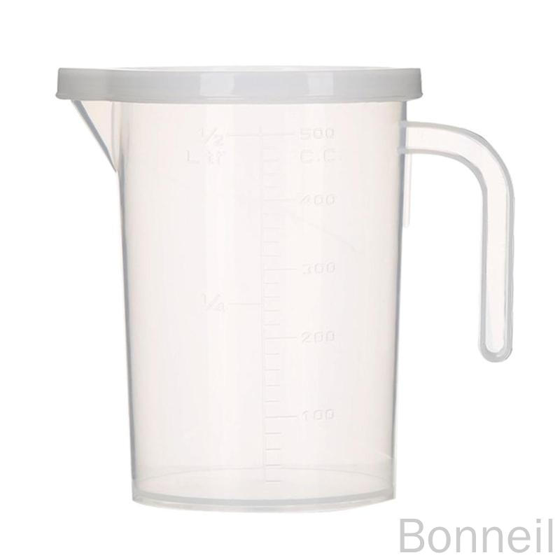 500ML 1000ML プラスチック液体計量カップ 蓋付きジャグ 表面メモリ付き 計量ツール キッチン用品 調理..