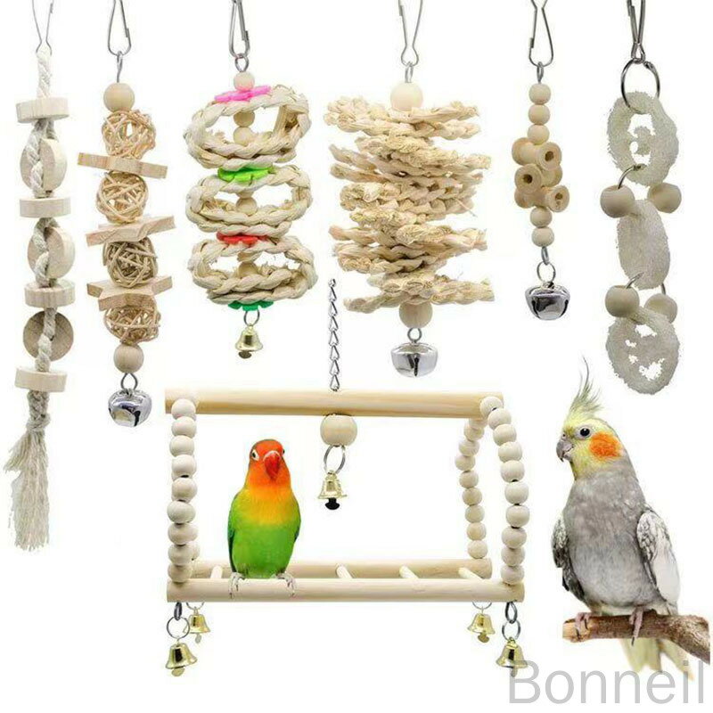 インコ おもちゃ 吊り下げ バードトイ おもちゃ オウムおもちゃ 鳥おもちゃ 鳥グッズ 鳥の遊び場 吊下..