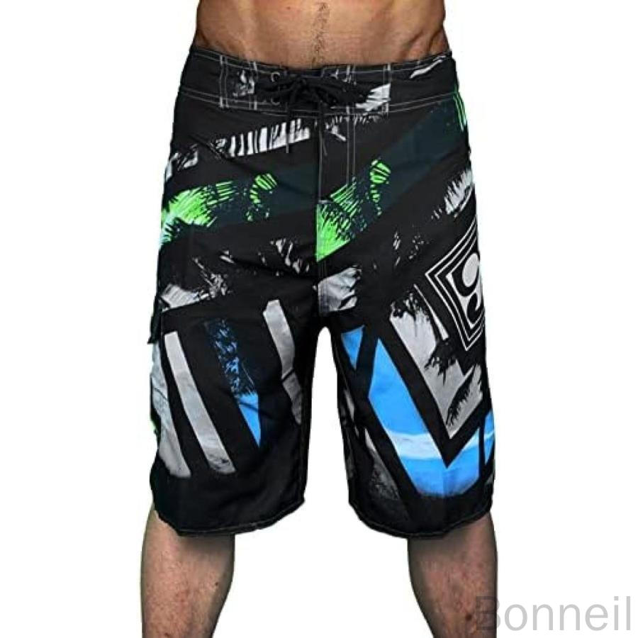 海水パンツ メンズ サーフパンツ 水着 ゴムウエスト ストレッチ素材 速乾 水陸両用 ビーチパンツ フィットネス 夏用 アクティブに最適..