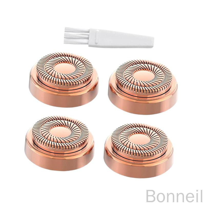 フェイシャル ヘア リムーバー ジェネレーション 2 用 18K 金メッキ 交換用ヘッド 4個セット フェイスケア用高品質パーツ 男女兼用対応モデル