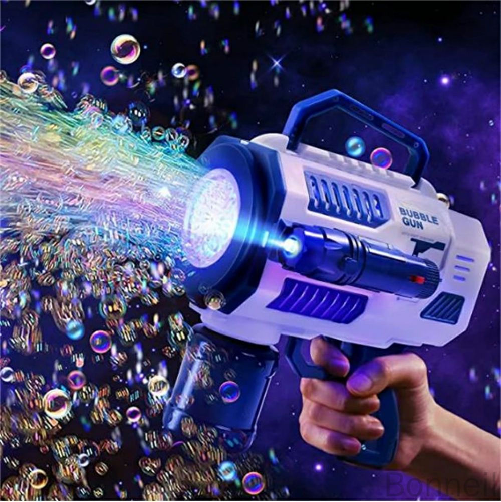 シャボン玉 電動 バズーカ バブルガン 自動 バブルマシーン おもちゃ ライト付き 液漏れ防止 シャボン玉製造機 結婚式 外遊び 誕生日 お風呂おもちゃ 女の子...