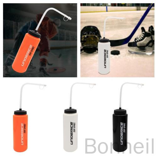 スポーツウォーターボトル スクイーズボトル スポーツボトル ケトル ロングストロー付き ウォーターカップ ランニング用 野球 ホッケー サッカー フットボール対...