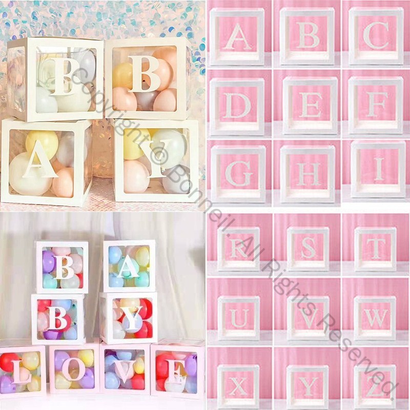 バルーンボックス スキューブ透明ボックス クリエイティブパーティーバルーン装飾文字透明ボックス 背..