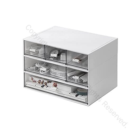 小物入れ 卓上収納ケース 組み合わせ自由 引き出し 収納 レターケース おしゃれ収納ボックス A5サイズ 化粧品 文房具 デスク収納 書類ケース Mサイズ白3個セット 高耐久で使いやすい収納用品