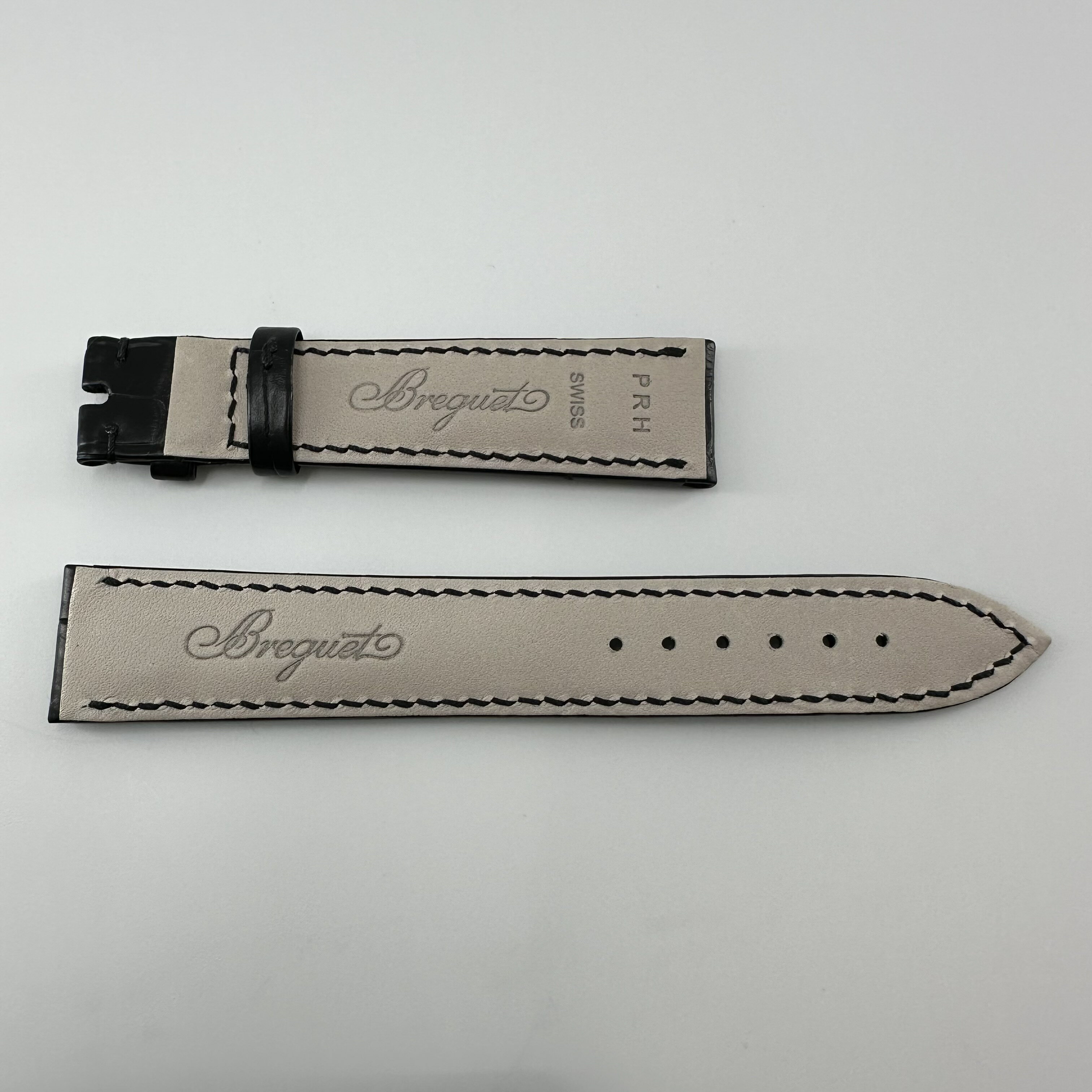 ブレゲ純正革ベルト18-16mmブラックClassique他