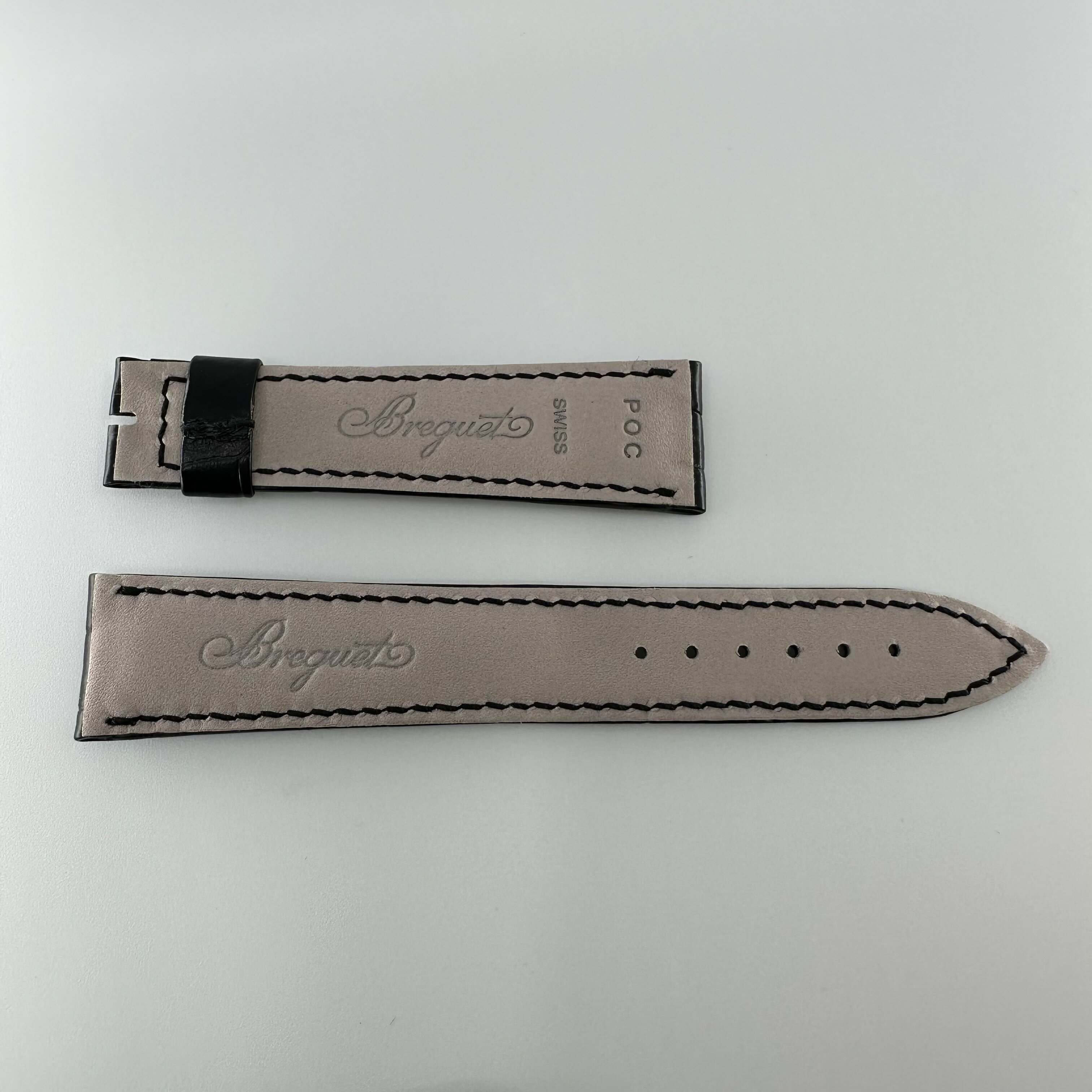 ブレゲ純正革ベルト19-16mmブラックClassique他