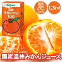 【内容量】125ml【賞味期限（製造日より）】6ヶ月【原材料】うんしゅうみかん☆風味が最も良い完熟した国内産温州みかんを搾った果汁100％　ジュースです。　 ☆温州みかんのみで造られた自然のまろやかな風味をお楽しみください。 ☆無添加・ストレート果汁100％です。