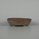 盆栽鉢 文山 越前文山 小型 長辺 約 14.8cm 鯖江園芸 楕円鉢 鋲打 泥物 現品 送料無料