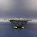 盆栽鉢 風香 風香窯 小型 長辺 約15.2cm 丸鉢 外縁 天広 雲足 釉薬 現品 新品 送料無料