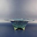 盆栽鉢 風香 風香窯 中型 長辺 約 20.5cm 丸鉢 外縁 天広 雲足 釉薬 現品 新品