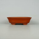 盆栽鉢 壱興造記 渡辺 一弘 小型 長辺 約19cm 楕円鉢 雲足 小判 泥物 現品 新品