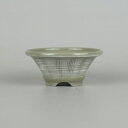 盆栽鉢 昇寿 小鉢 長辺 約8.5cm 丸鉢 縞模様 数量物 新品