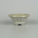 盆栽鉢 昇寿 小鉢 長辺 約8.5cm 丸鉢 縞模様 数量物 新品