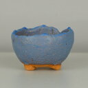 盆栽鉢 竹鳳 小鉢 長辺 約7cm 丸鉢 釉薬 数量物 新品