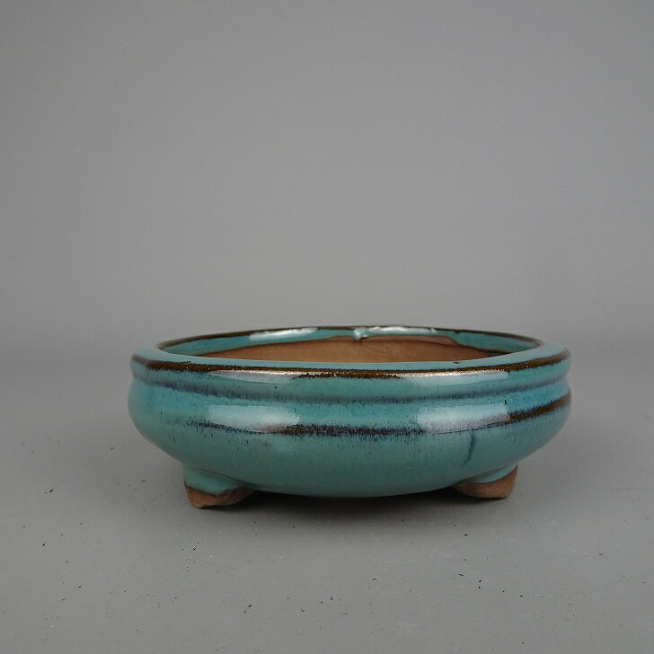 中国鉢　盆栽鉢　落款有り 烏泥外縁胴紐楕円鉢 | 盆栽、盆栽書籍、盆栽鉢の通販│近代出版