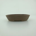 盆栽鉢 青香 小鉢 長辺 約8.2cm 楕円鉢 泥物 現品 送料無料