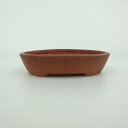 盆栽鉢 青香 小鉢 長辺 約9.8cm 楕円鉢 泥物 現品 送料無料