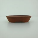 盆栽鉢 青香 小鉢 長辺 約8.4cm 楕円鉢 泥物 現品 送料無料