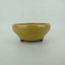 盆栽鉢 万古焼 萬古 小型 長辺 約16cm 丸鉢 釉薬 新品 数量物