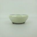 盆栽鉢 万古焼 萬古 小型 長辺 約11cm 丸鉢 釉薬 新品 数量物