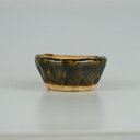 盆栽鉢 呂山 小鉢 長辺 約 7cm 丸鉢 釉薬 現品 新品