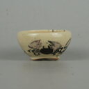 盆栽鉢 是好 矩 豆鉢 長辺 4.2cm 丸鉢 色絵 蟹 かに カニ ミニ鉢 観賞用 現品 新品 送料無料