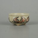 盆栽鉢 是好 矩 豆鉢 長辺 約4cm 丸鉢 色絵 蟹 かに カニ ミニ鉢 観賞用 現品 新品 送料無料