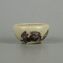盆栽鉢 是好 矩 豆鉢 長辺 約4.3cm 丸鉢 色絵 蟹 かに カニ ミニ鉢 観賞用 現品 新品 送料無料