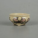 盆栽鉢 是好 矩 豆鉢 長辺 約4cm 丸鉢 色絵 蟹 かに カニ ミニ鉢 観賞用 現品 新品 送料無料