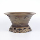 盆栽鉢 春 春陽 戸塚 春久作 浮彫 丸鉢 観賞用 現品 新品 送料無料 鉢 植木鉢 趣味 人気商品 癒し プレゼント 贈りもの お祝い