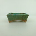 盆栽鉢 ゆうき祥石 小鉢 長辺 約 8cm 長方鉢 釉薬 観賞用 現品 新品