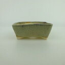 盆栽鉢 ゆうき祥石 小鉢 長辺 約 8.5cm 長方鉢 釉薬 観賞用 現品 新品