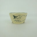 盆栽鉢 ゆうき祥石 小鉢 長辺 約 5.8cm 丸鉢 絵鉢 猫 ネコ ねこ 釉薬 観賞用 現品 新品
