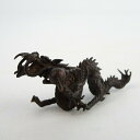 盆栽飾り 盆景 龍 長辺 約4.5cm 添配 リュウ 竜 銅製 金属製 彫刻 盆栽 枯山水 景色 飾り 添え 置き物 小物 ミニ庭園 風景 ミニチュア フィギア...