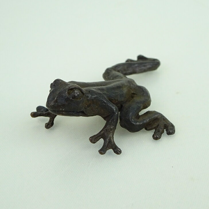 盆栽飾り 盆景 蛙 高さ 約1.3cm 添配 カエル かえる 銅製 金属製 彫刻 盆栽 枯山水 景色 飾り 添え 置き物 小物 ミニ庭園 風景 ミニチュア フィ...