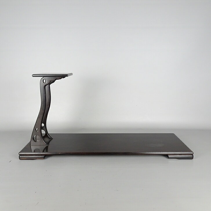 【中古】花台 卓 高さ 約 29cm 懸崖 飾台 置き物台 花飾 木製 小品卓 盆栽台 鑑賞 観賞用 現品 中古 送料無料