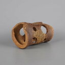 【中古】 信楽焼 めだかの家 長辺 約 13cm 筒型 水景 水槽 水鉢 飾り 景色 小魚 メダカハウス 隠れ家 憩い アクアリウム ビオトープ 装飾 置物 水...