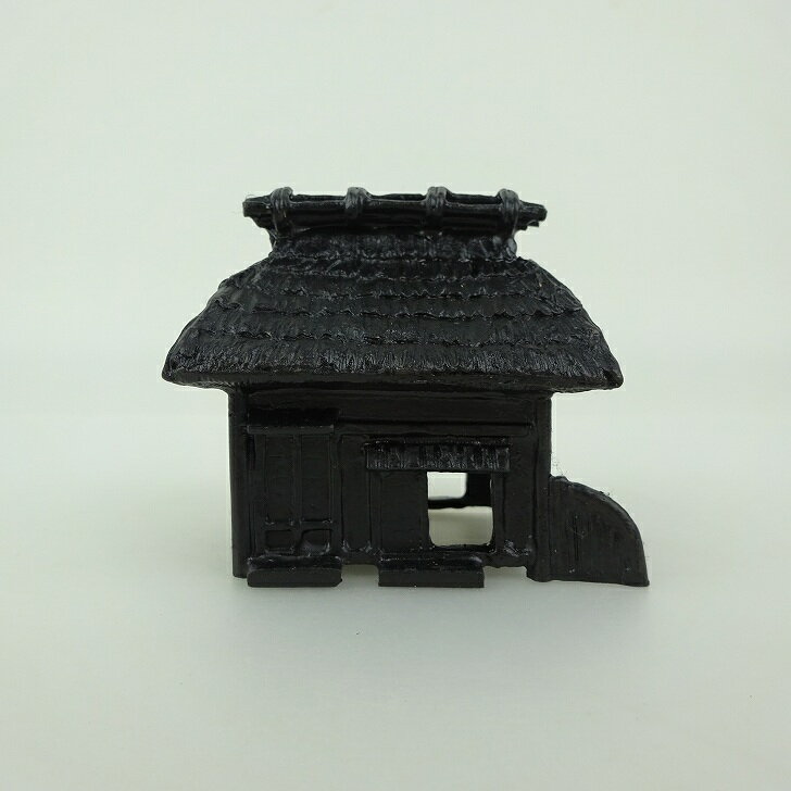 盆栽飾り 盆景 くずや 高さ 約5.8cm 添配 茅舎 家屋 銅製 金属製 彫刻 盆栽 枯山水 景色 飾り 添え 置き物 小物 ミニ庭園 風景 ミニチュア フィ...