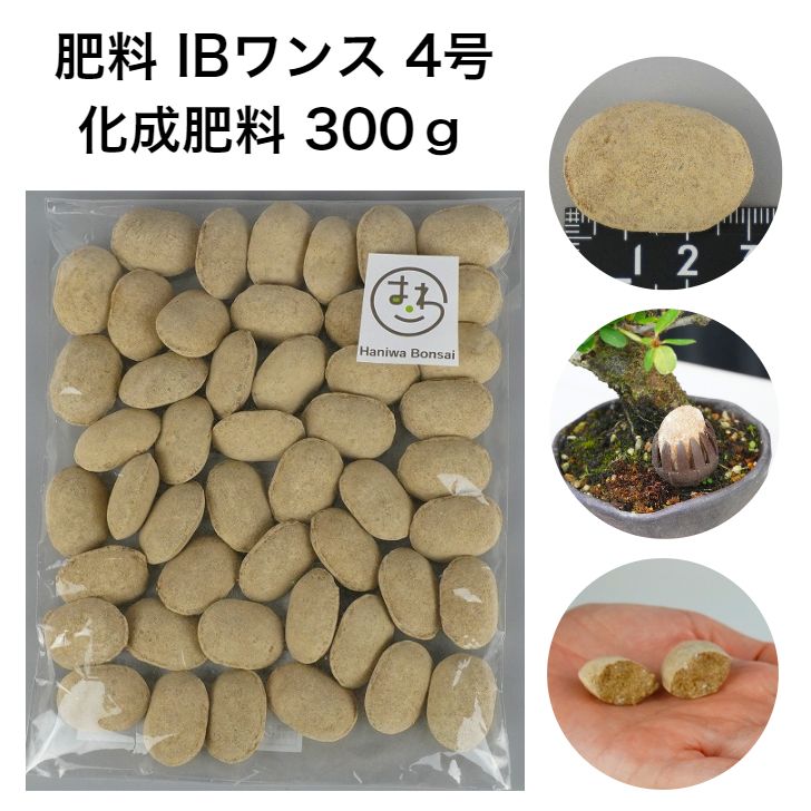 肥料 IBワンス 4号 化成肥料 300g 約3cm 中粒 緩効性 置き肥 追肥 養分供給 窒素 リン酸 カリ 肥効8～12ヶ月盆栽肥料 園芸用品 園芸 ガーデニング 1000円ポッキリ ポッキリ ぽっきり