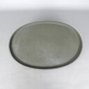 【中古】 水盤 水庄園 中型 長辺 約45.9cm 楕円 鉢 水石 盆栽 花器 現品 中古 送料無料