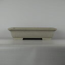 【中古】盆栽鉢 常滑 誠山 大型 長辺 約41cm 長方鉢 泥物 現品 中古鉢 送料無料