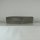 【中古】盆栽鉢 常滑 鴻陽 大型 長辺 約41cm 丸鉢 鋲打 現品 中古鉢