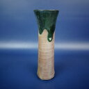 【中古】盆栽鉢 落款あり 小型 高さ 約14.7cm 下方 丸鉢 釉薬 現品 中古鉢