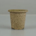 【中古】 盆栽鉢 青風 豆鉢 長辺 約 4cm 丸鉢 外縁 ミニ鉢 泥物 観賞用 現品 中古鉢