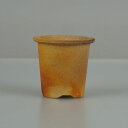 【中古】 盆栽鉢 青風 豆鉢 長辺 約 4.5cm 丸鉢 外縁 ミニ鉢 観賞用 現品 中古鉢