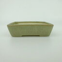 【中古】盆栽鉢 青香 小鉢 長辺 約9.5cm 長方鉢 釉薬 現品 中古鉢 送料無料