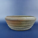 【中古】盆栽鉢 克 小型 長辺 約15.5cm 丸鉢 泥鉢 現品 中古鉢 送料無料