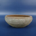 【中古】盆栽鉢 伝 小鉢 長辺 約 7.8cm 丸鉢 泥物 現品 中古鉢